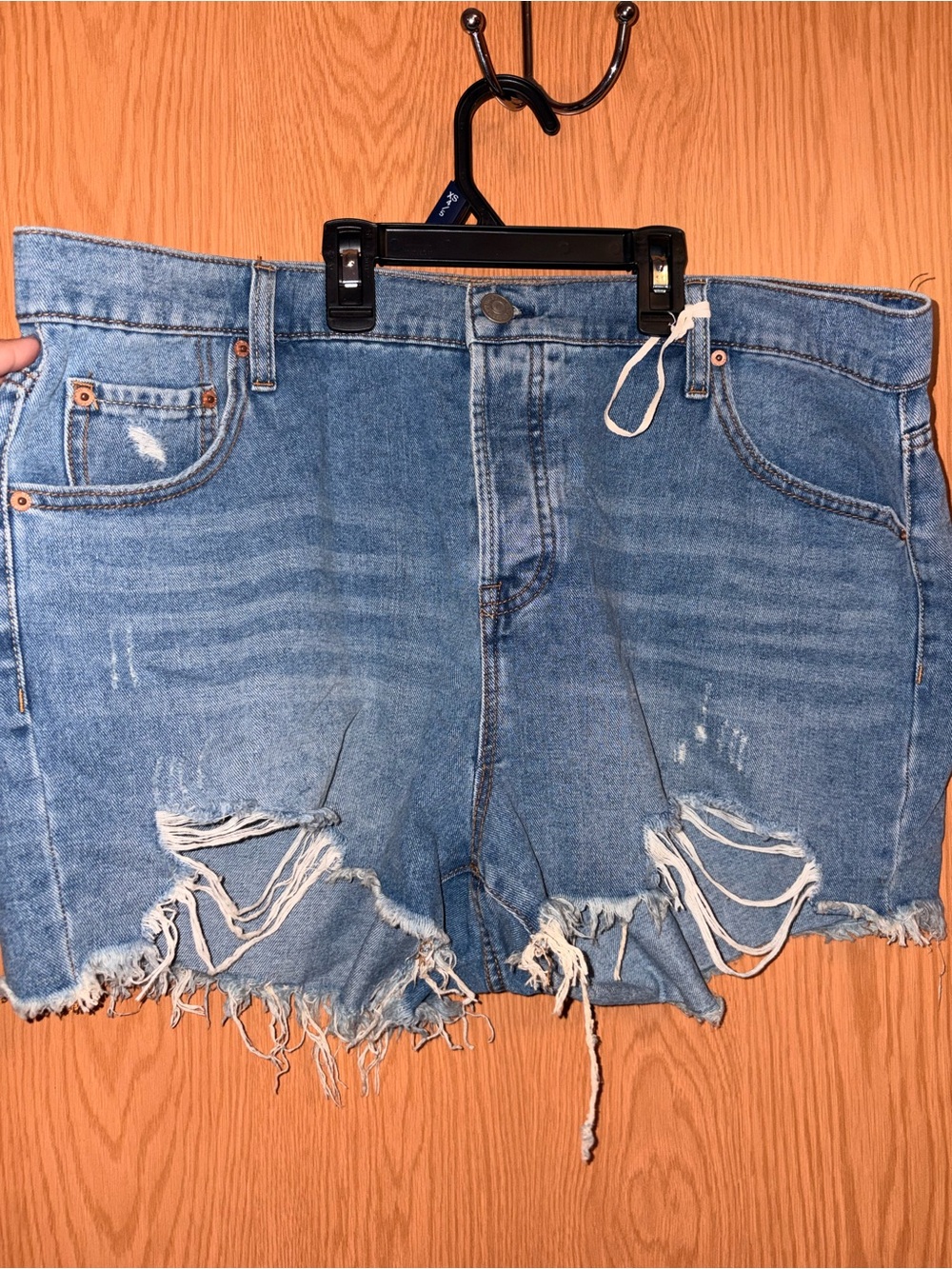 Jessica Simpson Light Blue Distressed Denim Cutoff Shorts